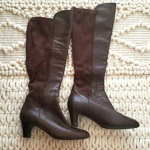 Cole Haan Nike Air Leather Knee High Boots